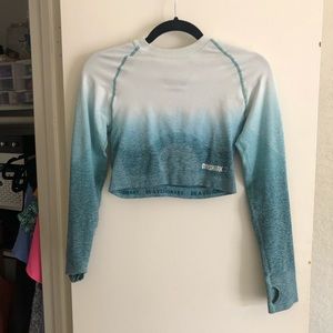 Gymshark Cropped Ombré Long Sleeve Seamless